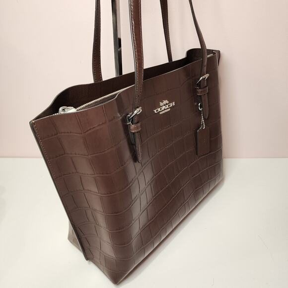 NWT Coach Large Mollie Tote Bag CW018 Color in Maple - Picture 4 of 11